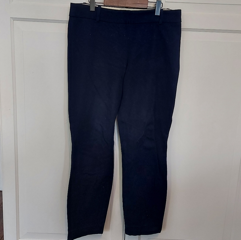 J Crew Ankle Navy Minnie Pants